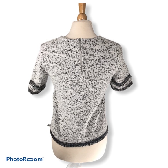 JCrew Tweed Fringe Top - Picture 3 of 6